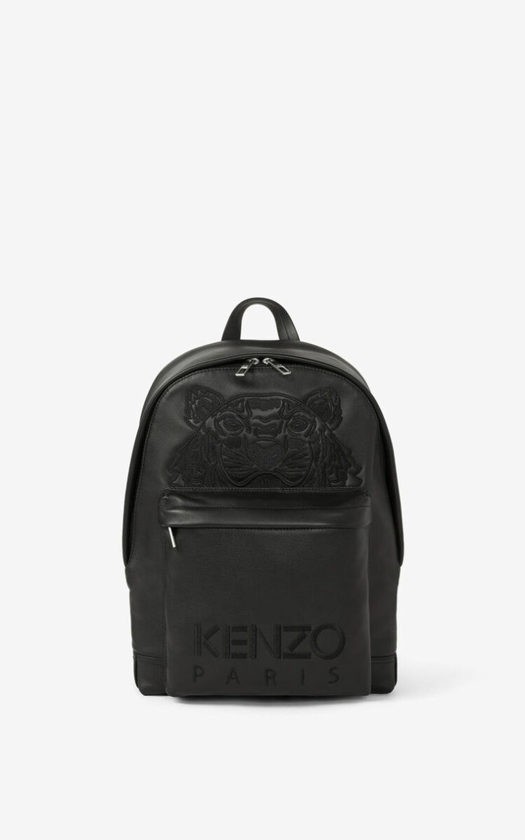 Kenzo Kampus Tiger Bőr Hátizsák Férfi Fekete | ID.576019